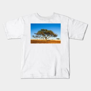 Camel thorn acacia tree in the Kalahari (C021/1700) Kids T-Shirt